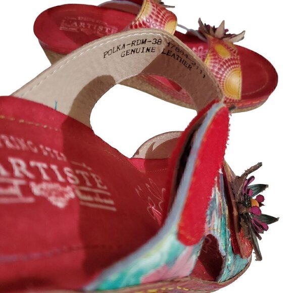 L'Artiste Spring Step Polk Flower Sandals, Woman's Sandals NIB - Picture 5 of 6